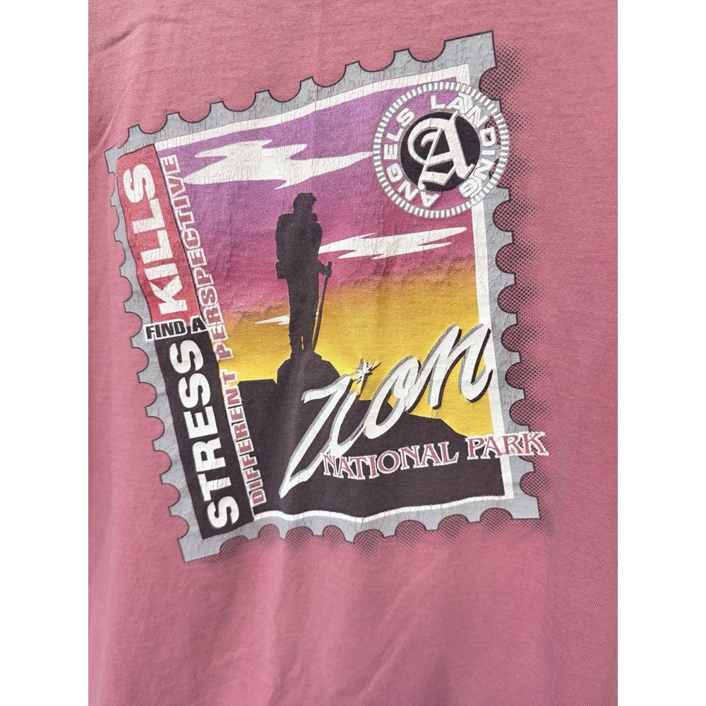 United States National Park Utah Zion Angels Landing T Shirt Stress Kills